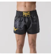 Kimona, stroje i obuwie - Everlast Spodenki Muay Thai Black/Gold Rozmiar Xxl - miniaturka - grafika 1