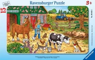 Puzzle - Ravensburger, puzzle dla dzieci 2D, Życie na farmie, 15 el. - miniaturka - grafika 1