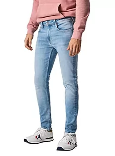 Spodnie męskie - Pepe Jeans Spodnie męskie Finsbury, Niebieski (denim-pd0), 40W - grafika 1