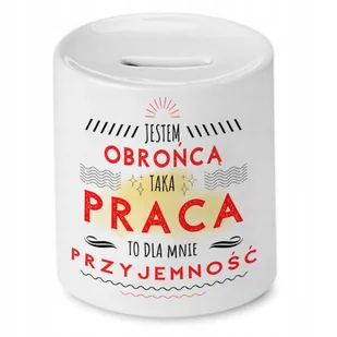 Skarbonka Dla Obrońcy na Urodziny na Prezent z Nadrukiem ze Zdjęciem + Opakowanie na prezent (wzór 02) - Skarbonki - miniaturka - grafika 1