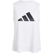 Koszulki i topy damskie - adidas Kobiety Train Essentials Big Performance Logo Training Tank Top, white/black, XS - miniaturka - grafika 1