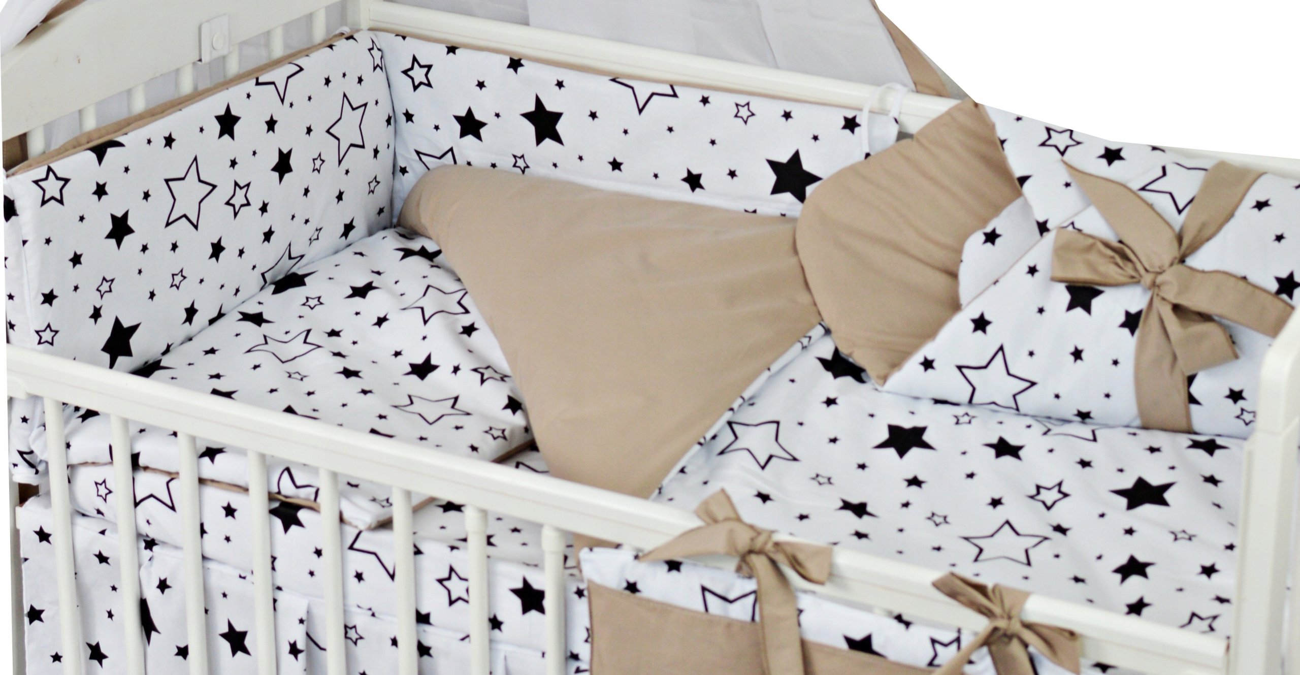 Komplet Pościeli 6EL Do Łóżeczka 120X60 Zestaw Poszewki 120X90 Zestaw