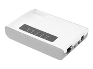 Dodatki do drukarek i skanerów - DIGITUS 2-Port USB 2.0 Wireless Multifunction Network Server 300 Mbps - miniaturka - grafika 1