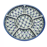 Miski i półmiski - Ceramiczna półmisek dzielony Ceramika Bolesławiec - miniaturka - grafika 1