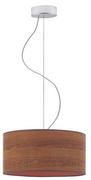 Lampy sufitowe - Lumes Lampa wisząca Lumes Skandynawski okrągły żyrandol 30 cm EX849-Hajfes wybór kolorów Orzech - miniaturka - grafika 1