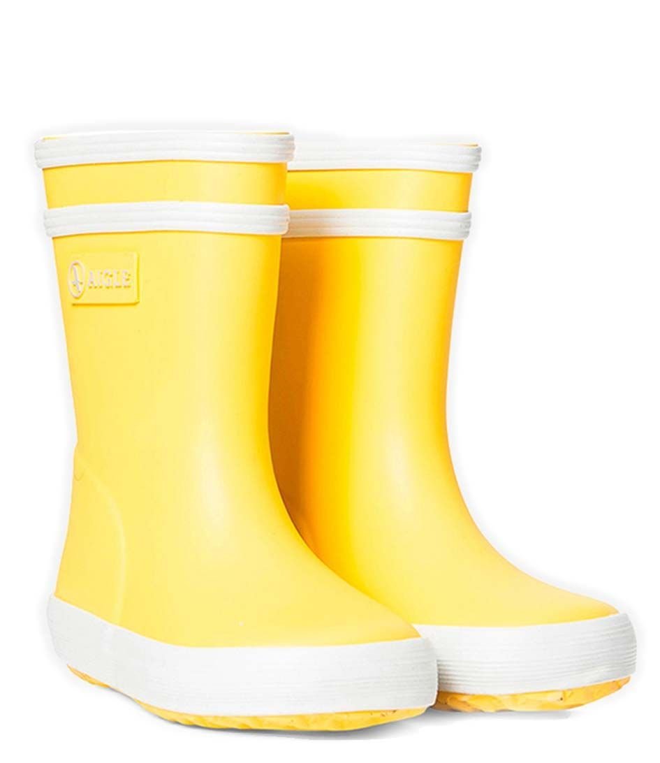 Aigle Kalosze Dziecięce Wsuwane Żółte Wysokie 19 Jod