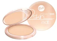 Podkłady do twarzy - Bell Puder matujący "2 Skin" Pocket nr 043 beige prasowany 9g - miniaturka - grafika 1