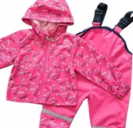 Kombinezony dla dzieci - Zestaw kurtka przeciwdeszczowa spodnie przeciwdeszczowe kombinezon 104 - miniaturka - grafika 1