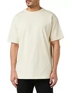 Koszulki męskie - Urban Classics Męski T-shirt z bawełny organicznej dla mężczyzn, dostępny w wielu kolorach, rozmiary S - 5XL, beżowy (piasek 00208), 4XL - miniaturka - grafika 1