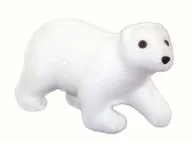 Ozdoby bożonarodzeniowe - Świąteczna Figurka Niedźwiadek Miś Biały Polarny - miniaturka - grafika 1