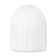 Czapki damskie - Sterntaler Unisex Baby Organic Content Standard czapka dzianinowa czapka zimowa, biały - miniaturka - grafika 1