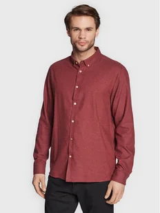 Solid Koszula Pete 21107465 Bordowy Regular Fit - Koszule męskie - miniaturka - grafika 1