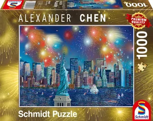 G3 Puzzle PQ 1000 Fajerwerki nad Statuą Wolności - Puzzle - miniaturka - grafika 1