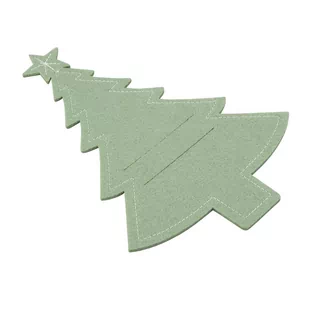 Lumarko Etui Na Sztućce 22x15 Cm, Zestaw 4 Szt. Zielone - Pozostałe akcesoria świąteczne - miniaturka - grafika 3