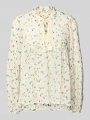 Bluzki damskie - Top bluzkowy o pudełkowym kroju ze wzorem na całej powierzchni model ‘AIDA ELISA’ - miniaturka - grafika 1