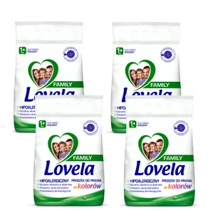 Lovela Family, Zestaw Proszek do Prania Kolorów 112pr 4 x 2,1kg - Środki do prania - miniaturka - grafika 1