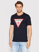 Koszulki męskie - GUESS T-Shirt M2YI71 I3Z11 Granatowy Slim Fit - miniaturka - grafika 1