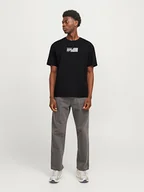 Koszulki męskie - Jack & Jones Koszulka w kolorze czarnym - miniaturka - grafika 1