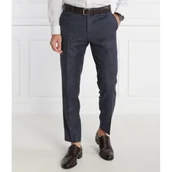 Spodnie męskie - BOSS BLACK Wełniane spodnie H-Genius-241 | Regular Fit | z dodatkiem lnu - miniaturka - grafika 1