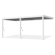 Kratki i pergole - Przyścienna pergola ELEGANCE WALL 3x6 White - Gutroof - miniaturka - grafika 1