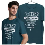 Walentynki - KOSZULKA NA WALENTYNKI PREZENT DLA CHŁOPAKA PRAWDZIWY MĘŻCZYZNA - miniaturka - grafika 1