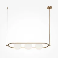 Lampy sufitowe - Lampa wisząca potrójna Erich MOD221PL-03BS balls mosiądz - miniaturka - grafika 1