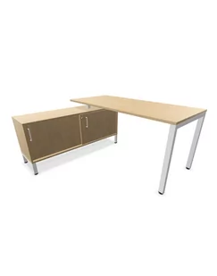 CS5040 nowoczesne biurko do biura 4-L 180 cm z sideboardem - Inne meble biurowe - miniaturka - grafika 1