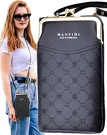 Torebki damskie - J&W Torebka damska crossbody Bajrami czarny Jeden rozmiar - miniaturka - grafika 1