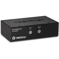 Przełączniki KVM - Trendnet TK-222DVK przełącznik KVM Czarny - miniaturka - grafika 1