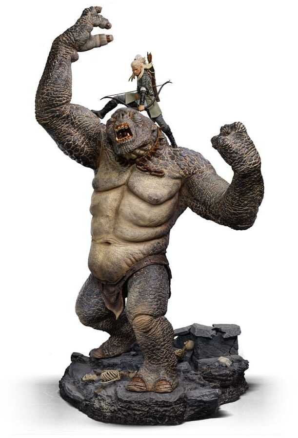 Figurka LEGO Cave Troll and Legolas Lord Of The Rings Deluxe Art 1/10 Figurka 72 cm