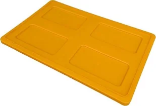 Artech Pokrywa do pojemnika magazynowego typu 60 x 40 cm, PP żółty - Pojemniki przemysłowe - miniaturka - grafika 1