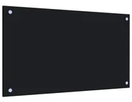 Panele ścienne i boazeria - Elior Czarny szklany panel ścienny do kuchni B5-L12 - miniaturka - grafika 1