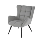 Fotele - Fotel Wypoczynkowy Byron Popiel Halmar - miniaturka - grafika 1