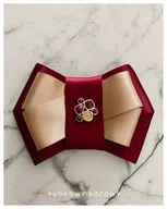 Broszki - Brosza Burgund z beżem z kryształkami NOWOŚĆ - miniaturka - grafika 1