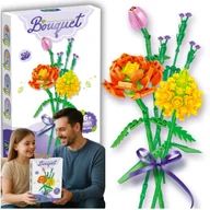 Klocki - Bukiet Kwiaty Klocki Konstrukcyjne 300 El. Zestaw Kreatywny na Prezent 6+ - miniaturka - grafika 1