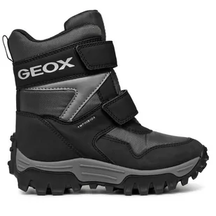 Śniegowce Geox J Himalaya Boy B Abx J46FRE 0FU50 C9211 S Szary - Buty dla chłopców - miniaturka - grafika 1