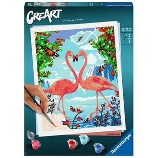 Ravensburger Malowanka CreArt Zakochane flamingi 28991 28991 - Zabawki kreatywne - miniaturka - grafika 2