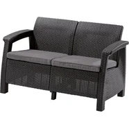 Allibert Sofa Corfu Love Seat antracit