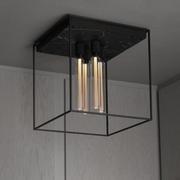 Lampy sufitowe - Lampa sufitowa Caged Ceiling 4.0 Czarny Marmur - miniaturka - grafika 1