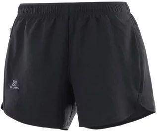 Spodnie sportowe damskie - Salomon Spodenki Agile Short W Black C14706 - grafika 1