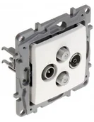 Pozostałe akcesoria sieciowe - GNIAZDO KOŃCOWE LE-764566 R-TV + 2xSAT Niloe LEGRAND - miniaturka - grafika 1