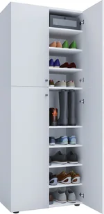 Lona XXL Szafka na buty 4 drzwi biały. - Szafki na buty - miniaturka - grafika 1