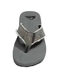 Quiksilver Męskie klapki japonki Monkey Abyss, Szary Grey Black Grey Xsks, 43 EU - Klapki i japonki męskie - miniaturka - grafika 1