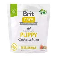 Sucha karma dla psów - Brit Care Dog Sustainable Puppy Chicken Insect 1kg - miniaturka - grafika 1