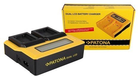 Ładowarka do aparatu Patona Patona podwójna ładowarka Dual LCD USB ładowarka do akumulatorów Sony NP-FW50