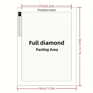 TEMU Zestaw do Malowania Diamentami na Zamówienie, Indywidualne Obrazy z Fotografią dla Dorosłych, DIY Sztuka Diamentowa 5D, Dekoracja Ścienna do - Rękodzieło - miniaturka - grafika 1