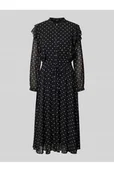 Sukienki - Sukienka midi ze wzorem na całej powierzchni i wiązanym paskiem - Joop! - miniaturka - grafika 1