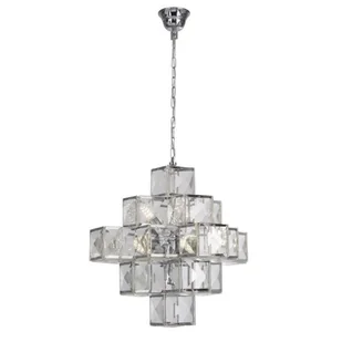 Searchlight Lampa wisząca Glacier z kloszem akrylowym 55 cm - Lampy sufitowe - miniaturka - grafika 1