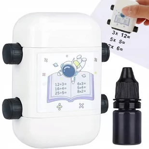 DRUKARKA MATEMATYCZNA PIECZĄTKA NAUKA LICZENIA MNOŻENIE I DZIELENIE - Mały naukowiec - miniaturka - grafika 1