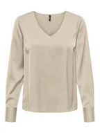 Bluzki damskie - ONLY Bluzka Mika 15361191 Brązowy Regular Fit - miniaturka - grafika 1